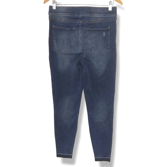 Distressed Ankle Skinny Jeans, Medium Wash $128 - Picture 11 of 15